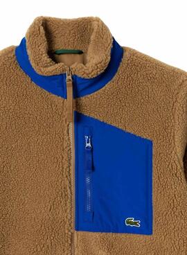 Bloco Casaca Lacoste Cor Camel para Homem