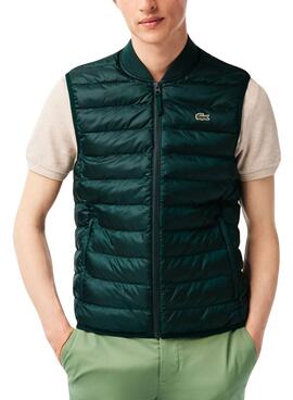 Colete Lacoste Acolchoado Verde para Homem