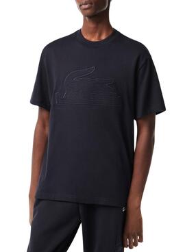 T-Shirt Lacoste Acolchoado Azul Marinho para Homem