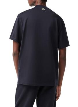 T-Shirt Lacoste Acolchoado Azul Marinho para Homem