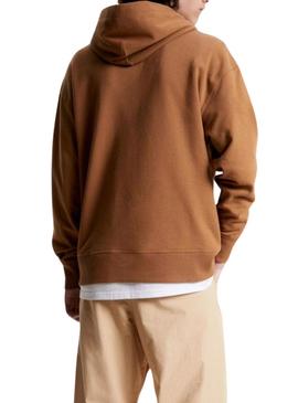 Sweat Tommy Jeans Signature Camel para Homem