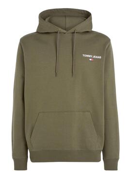 Sweat Tommy Jeans Graphic Hoodie Verde Homem