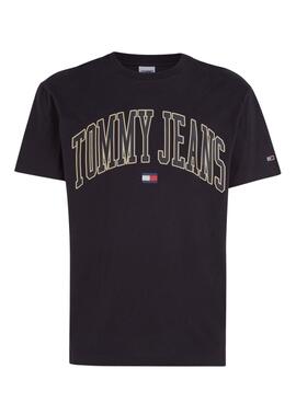 T-Shirt Tommy Jeans Gold Arch Preto para Homem