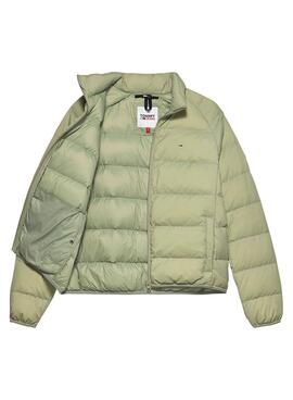 Casaca Tommy Jeans Light Down Verde para Mulher