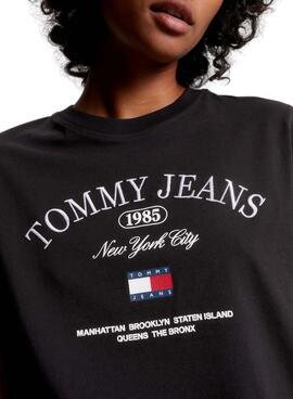 T-Shirt Tommy Jeans Lux Athletic Branco Mulher