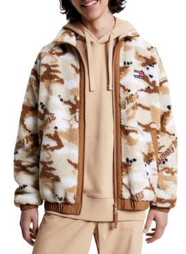 Casaca Tommy Jeans Sherpa Camo para Homem