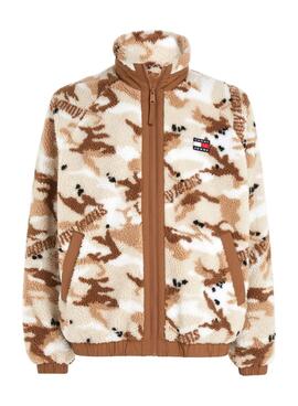 Casaca Tommy Jeans Sherpa Camo para Homem