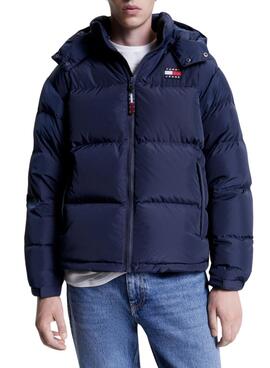 Casaca Tommy Jeans Alaska Puffer Azul Marinho Homem