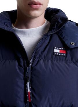 Casaca Tommy Jeans Alaska Puffer Azul Marinho Homem