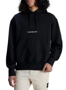 Sweat Calvin Klein Institutional Hoodie Preto