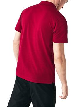 Polo Lacoste Sport Tênis Bordeaux Para Homem