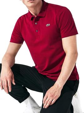 Polo Lacoste Sport Tênis Bordeaux Para Homem