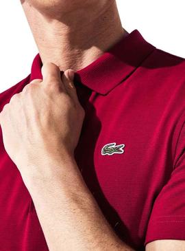 Polo Lacoste Sport Tênis Bordeaux Para Homem