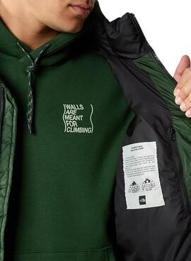 Casaco de pluma The North Face Lhotse Verde para Homem