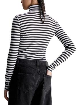 T-Shirt Calvin Klein Jeans Striped Rolo Neck CK