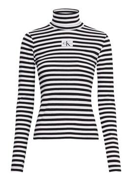 T-Shirt Calvin Klein Jeans Striped Rolo Neck CK