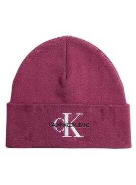 Chapéu Calvin Klein Jeans Knitted Jumpsuitlogotipo Roxo