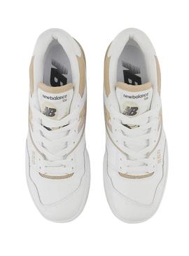 Sapatilhas New Balance BB550 Branco Camel Mulher