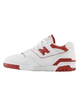 Sapatilhas New Balance BB550 Branco Vermelho Mulher