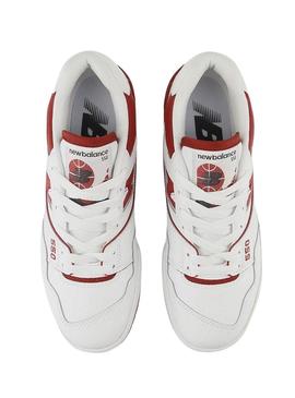 Sapatilhas New Balance BB550 Branco Vermelho Mulher