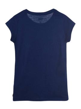 T-Shirt Levis Batwing Azul Marinho para Menina