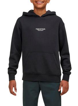 Sweat Jack & Jones Jorverter Bro Preto Menino