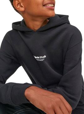 Sweat Jack & Jones Jorverter Bro Preto Menino