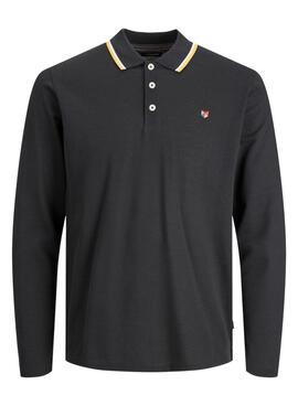 Polo Jack & Jones Bluwin M/L Preto para Homem