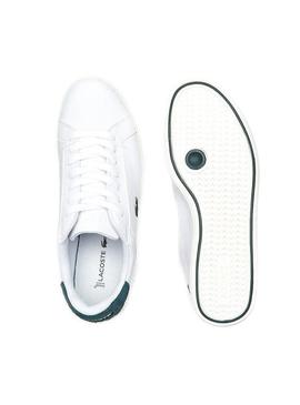 Sapatilhas Lacoste Graduate Couro Branco Mulher