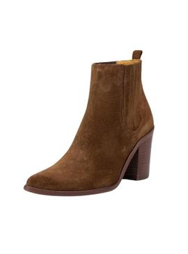 Botins Dakota Moldado Pele Marrom para Mulher