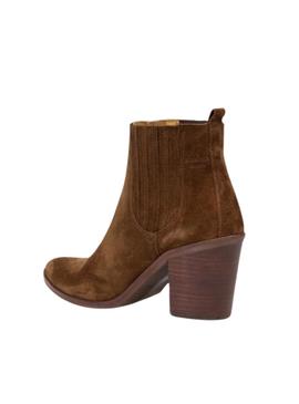 Botins Dakota Moldado Pele Marrom para Mulher