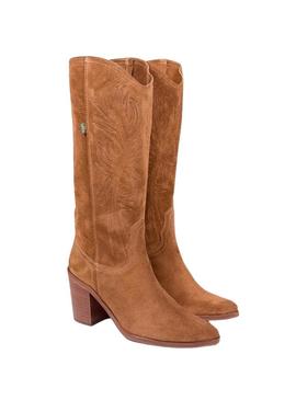 Botas Dakota Campera Desenhos Camel Mulher