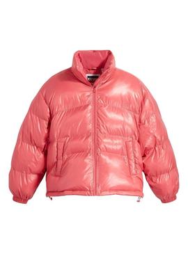 Casaca Levis Retro Puffer Rosa para Mulher
