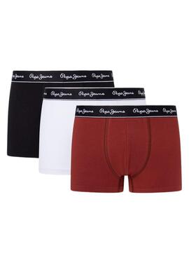 Pack 3 Boxer Pepe Jeans Solid Multi para Homem