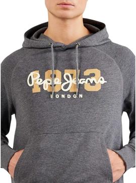 Sweat Pepe Jeans Meier Hoodie Cinza para Homem