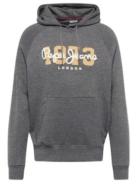 Sweat Pepe Jeans Meier Hoodie Cinza para Homem