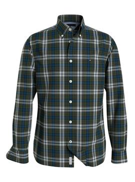 Camisa Tommy Hilfiger Tartan Verde para Homem