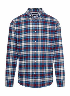 Camisa Tommy Hilfiger Brushed Tartan Multi Homem