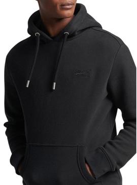 Sweat Superdry Essential Logo Preto para Homem