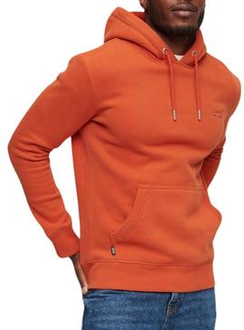 Sweat Superdry Essential Laranja Homem