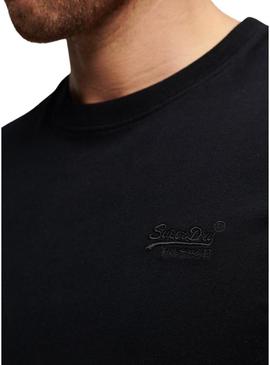 T-Shirt Superdry Vintage Logo Preto para Homem