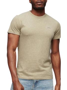 T-Shirt Superdry Vintage Logo Beige Homem