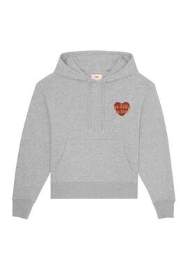 Sweat Klout Love Cinza Unisex