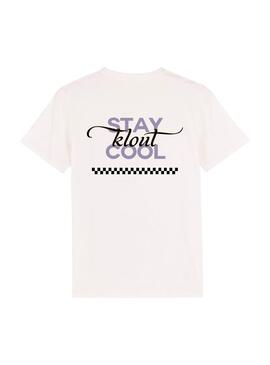 T-Shirt Klout Cool Branco Unisex