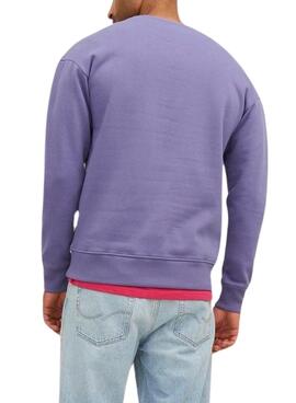 Sweat Jack & Jones Silverlake Violeta Homem