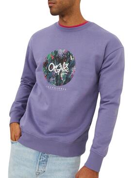 Sweat Jack & Jones Silverlake Violeta Homem