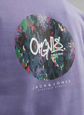 Sweat Jack & Jones Silverlake Violeta Homem