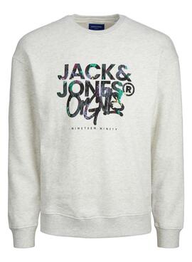 Sweat Jack & Jones Silverlake Branco Homem