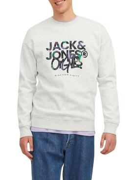 Sweat Jack & Jones Silverlake Branco Homem