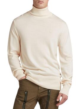 Camisola G-Star Premium Core Beige para Homem